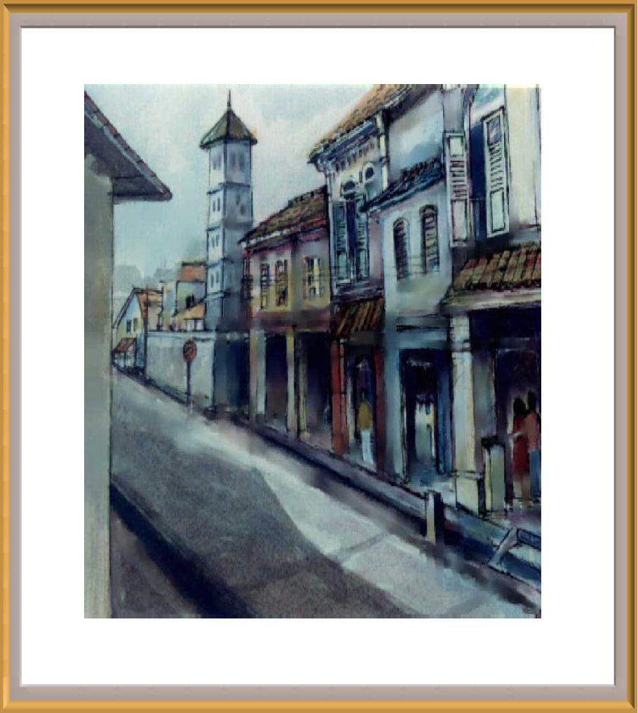 A Street in Melaka Town